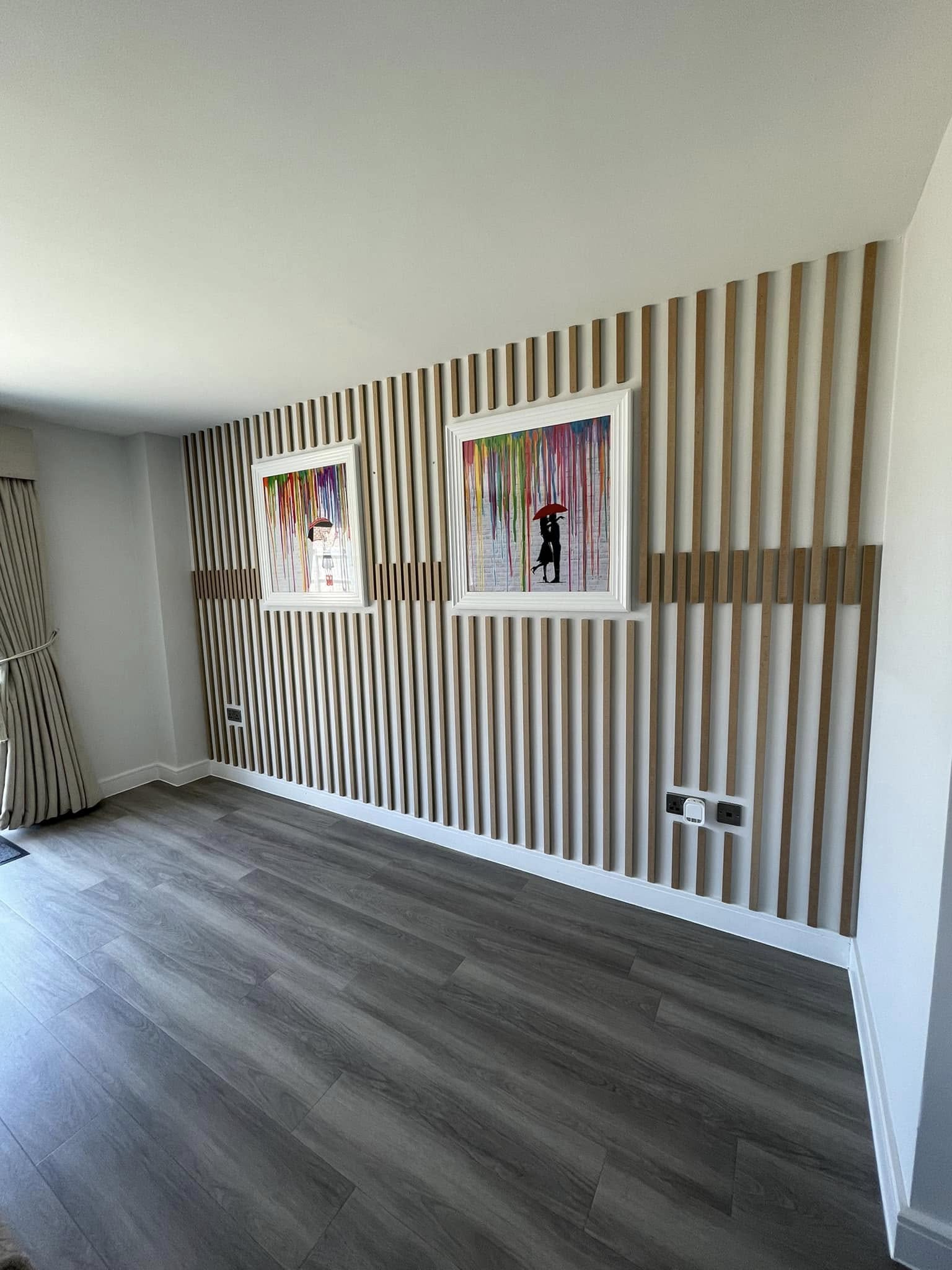 Bespoke wall panelling installed by Wrightwood Carpentry