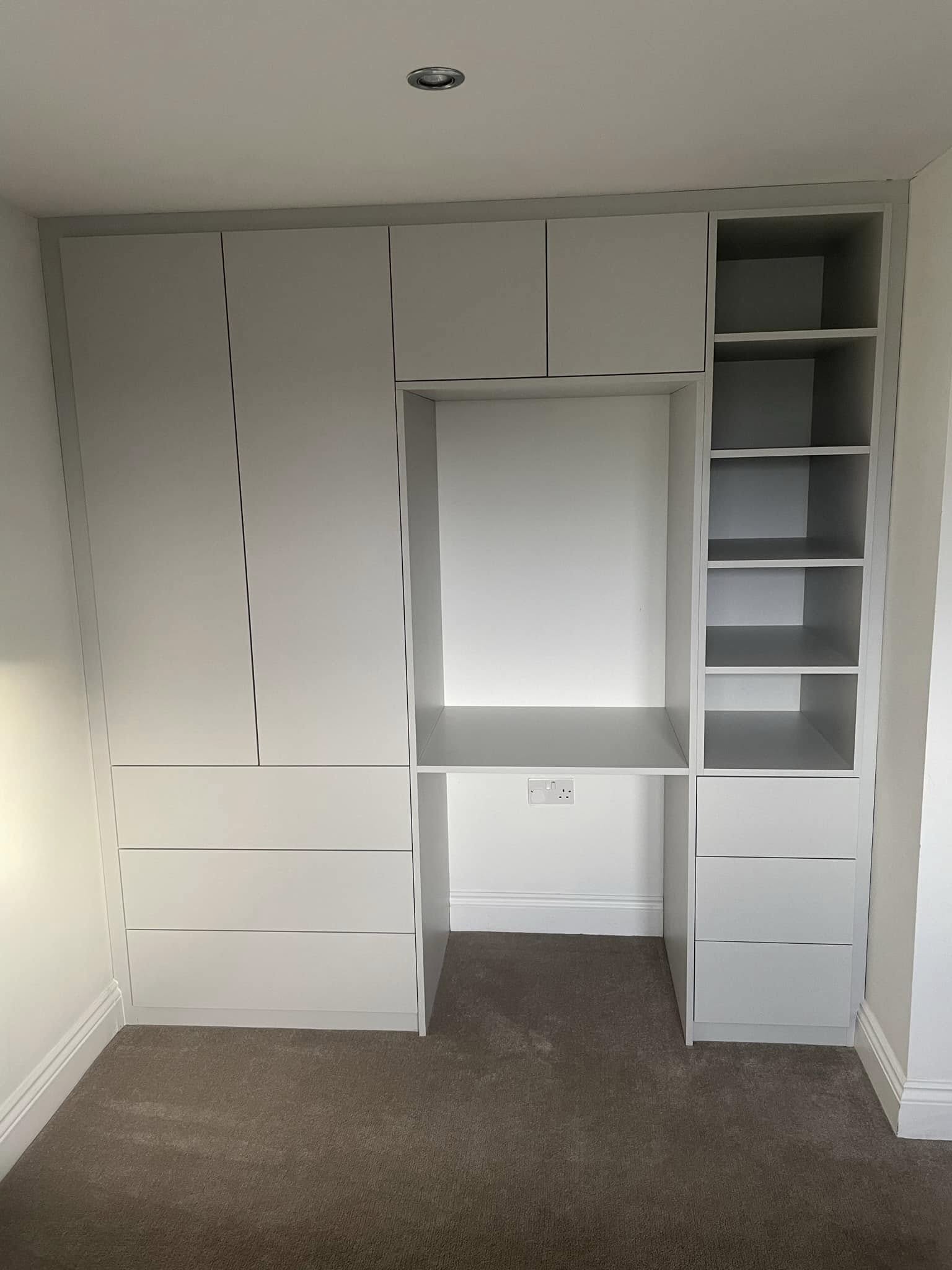 Bespoke home office and study storage by Wrightwood Carpentry