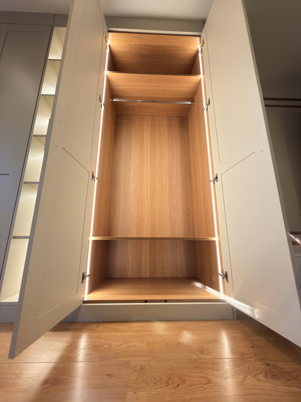 Custom wardrobe build in Essex